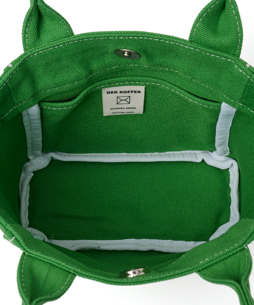 DER KOFFER（デルコッファー）の「SHOPPER CANVAS MINI [GREEN SPRING]（トートバッグ・レディース・グリーン・FREE）」の4枚目の写真