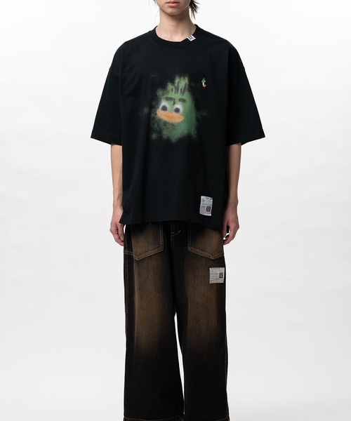 Maison MIHARA YASUHIRO（メゾンミハラヤスヒロ）の「【MIHARAYASUHIRO/ミハラヤスヒロ】Leon Printed T-shirt / LEON PRINTED TEE（Tシャツ/カットソー・メンズ・ホワイト/ブラック・48/46/44）」の10枚目の写真