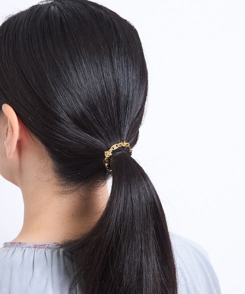 Zoule（ゾーラ）の「Zoule ゾーラ：STAINLESS ステンレスシリーズ　Stainless H-2　ヘアー　ポニー　ヘアゴム（ヘアゴム・レディース・シルバー/ゴールド・FREE）」の8枚目の写真