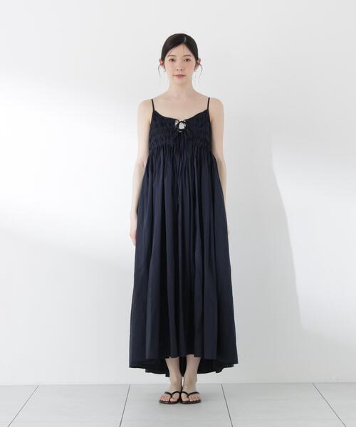 a/mie（アミー）の「【中川紅葉さん着用】＜ａ＞タックキャミワンピース / 1216149500（ワンピース・レディース・ブラック/ネイビー・MEDIUM/P/S）」の20枚目の写真