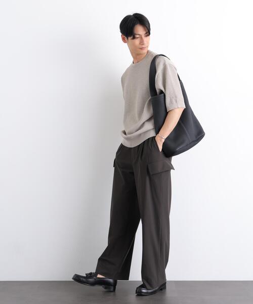 NANO universe(ナノユニバース)の「AIR TOOL イージーカーゴ(カーゴパンツ・メンズ・ブラック/カーキ・S/M/L)」の14枚目の写真