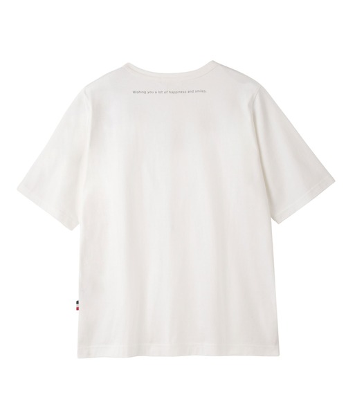 EASTBOY（イーストボーイ）の「Tシャツ ワンポイント Guri ビーグル 犬 プリントT（Tシャツ/カットソー・キッズ・ダークグリーン/オフホワイト・9号/11号）」の3枚目の写真