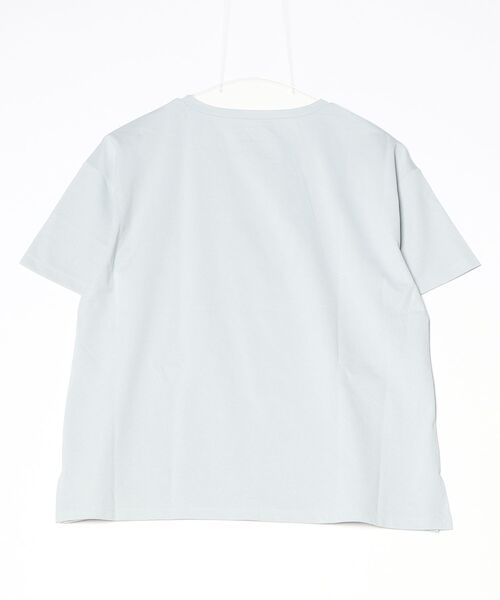 Anna Nicola(アンナニコラ)の「Anna Nicola モデルモチーフ半袖Tシャツ(Tシャツ/カットソー・レディース・サックスブルー/オフホワイト/ブラック・38)」の12枚目の写真