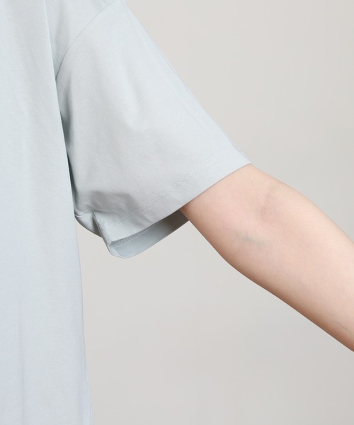 Anna Nicola(アンナニコラ)の「Anna Nicola モデルモチーフ半袖Tシャツ(Tシャツ/カットソー・レディース・サックスブルー/オフホワイト/ブラック・38)」の10枚目の写真