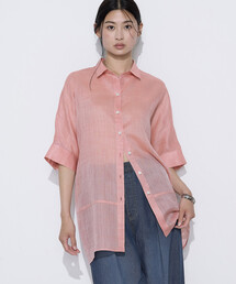 Gabardine K.T | ラミーシャンブレー リネン五分袖シャツ(シャツ/ブラウス)