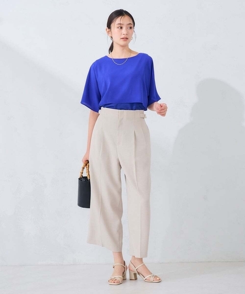 a.v.v(アーヴェヴェ)の「【UVカット/接触冷感】ケープトップス(Tシャツ/カットソー・レディース・ブラック/ブルー/ライトグレー/ダークインディゴブルー・36/38/40)」の12枚目の写真