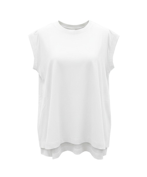 coca(coca)(コカ)の「バックギャザーロールアップスリーブTシャツ(Tシャツ/カットソー・レディース・ブラック/ホワイト・L/M/S)」の20枚目の写真