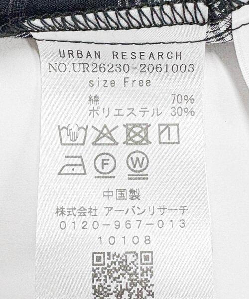 URBAN RESEARCH(アーバンリサーチ)の「サッカーチェックワンピース(ワンピース・レディース・ブラック/ネイビー・FREE)」の10枚目の写真