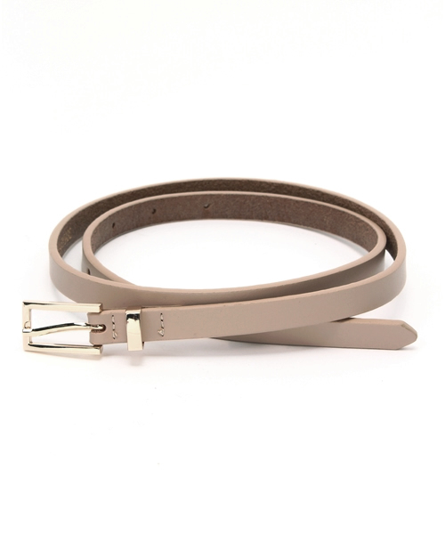 NATURAL BEAUTY BASIC（ナチュラルビューティーベーシック）の「レザースレンダーベルト（ベルト・レディース・ホワイト/ピンク/ベージュ/ブラック・MEDIUM）」の3枚目の写真