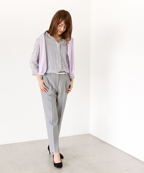 NATURAL BEAUTY BASIC（ナチュラルビューティーベーシック）の「レザースレンダーベルト（ベルト・レディース・ホワイト/ピンク/ベージュ/ブラック・MEDIUM）」の9枚目の写真