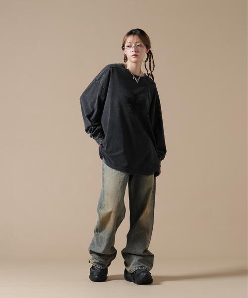 SIS(エスアイエス)の「SIS/エスアイエス/Flare Denim Pants(デニムパンツ・レディース・ブルー・L/M)」の4枚目の写真
