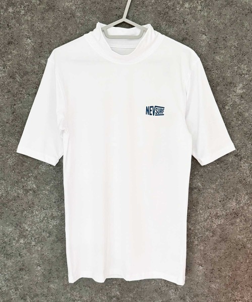 NEV（ネブ）の「メンズ ラッシュガード 水着 半袖 プリント ロゴ バックプリント ネブサーフ NEV（Tシャツ/カットソー・メンズ・ネイビー/ホワイト系その他/ブラック/オレンジ/チャコールグレー/オフホワイト/イエロー/ロイヤルブルー・L/M/XL）」の9枚目の写真