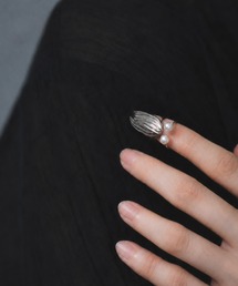 【O1jewelry オーワンジュエリー】 レディースリング シルバー925 淡水パール ファランジリング ネイルリング
