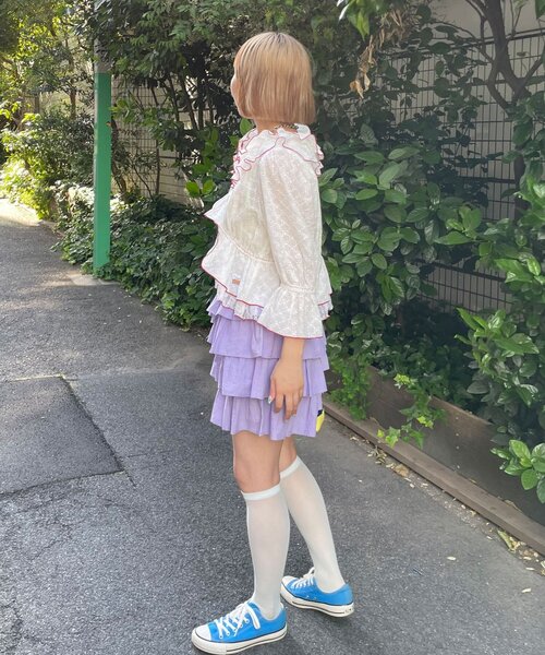 HELLO.SANFRANCISCO(ハローサンフランシスコ)の「【HELLO.SANFRANCISCO/ハローサンフランシスコ】レースボレロメロウブラウス(シャツ/ブラウス・レディース・ブラック/ブルー/ホワイト・ONE SIZE)」の17枚目の写真