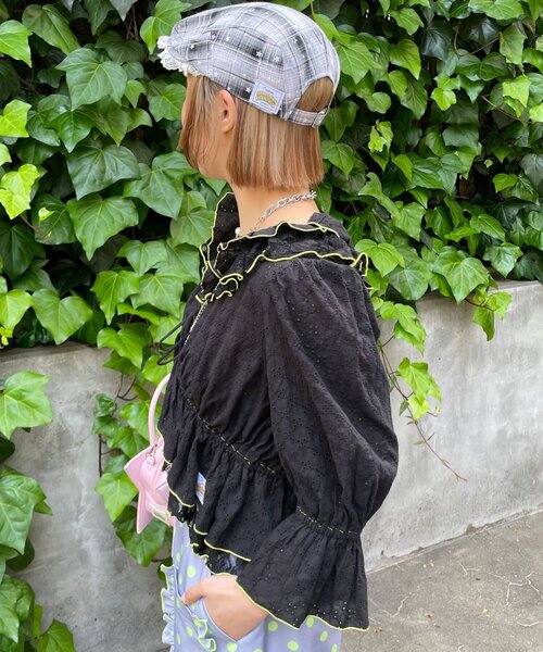 HELLO.SANFRANCISCO(ハローサンフランシスコ)の「【HELLO.SANFRANCISCO/ハローサンフランシスコ】レースボレロメロウブラウス(シャツ/ブラウス・レディース・ブラック/ブルー/ホワイト・ONE SIZE)」の22枚目の写真