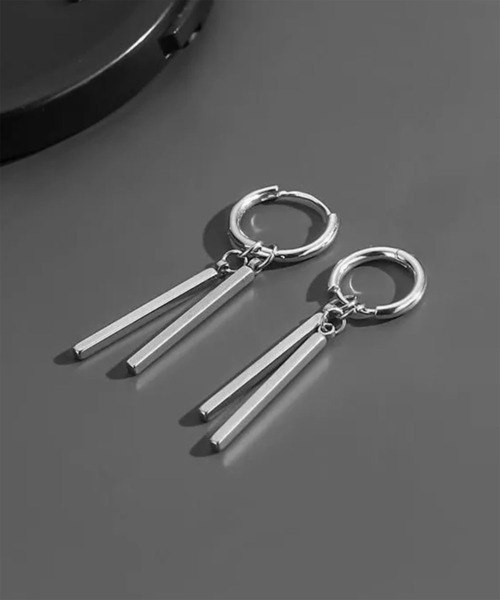 WESTBOY（ウエストボーイ）の「ユニセックス ダブルバーチャーム フープ シルバーイヤリング WO26S15AC11（イヤリング・メンズ・シルバー・FREE）」の5枚目の写真