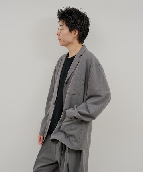 Kastane（カスタネ）の「【UNISEX/SETUP対応】3B テーラードジャケット（テーラードジャケット・レディース・グレー/ブラック・FREE）」の19枚目の写真