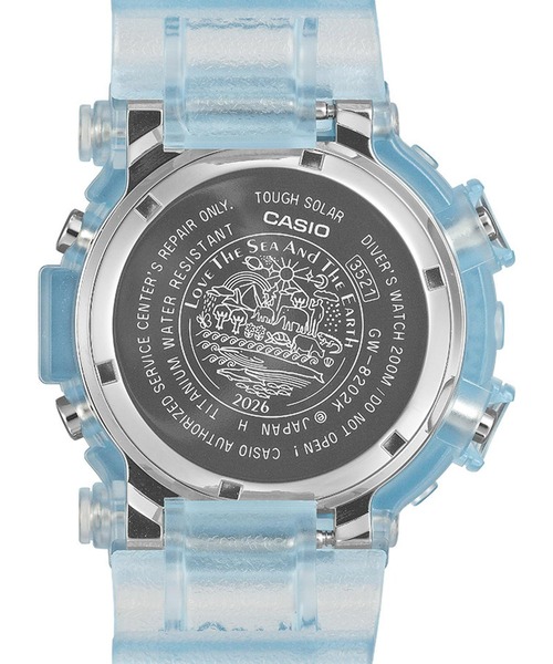 G-SHOCK(ジーショック)の「Love The Sea And The Earth / ICERC Japanコラボ / GW-8202K-2JR(デジタル腕時計・メンズ・クリアブルー・FREE)」の3枚目の写真