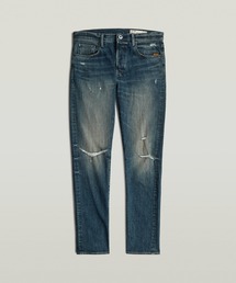 3301 Slim Jeans/ヴィンテージライクベーシックスリムテーパードジーンズ/ダメージ加工