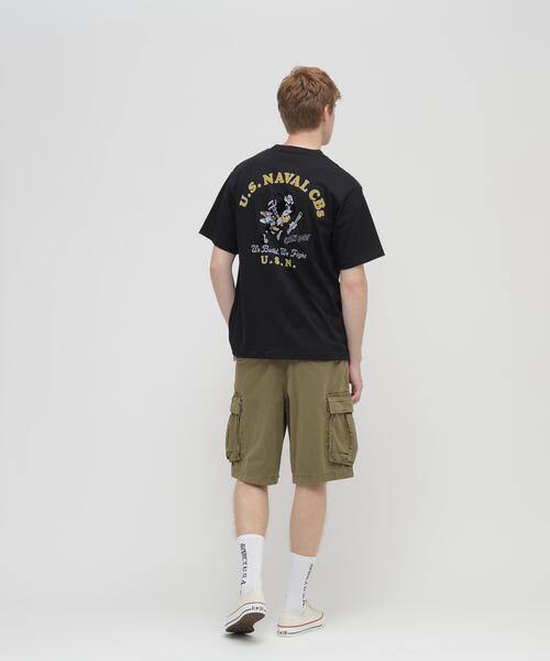 AVIREX(アヴィレックス)の「U.S. NAVAL CBs FLOCKY T-SHIRT / ユーエス ネイバル シービーズ フロッキー Tシャツ / AVIREX /アヴィレックス(Tシャツ/カットソー・メンズ・ブラック/ネイビー/ホワイト・XX-LARGE/X-LARGE/LARGE/MEDIUM)」の9枚目の写真