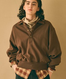「KHA:KI / カーキ」SWEAT POLO PULLOVER