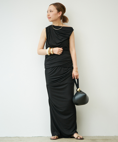 entire studios(エンタイアスタジオ)の「【ENTIRE STUDIOS / エンタイアスタジオ】 DRAPE TANK(Tシャツ/カットソー・レディース・ブラウン/ブラック・FREE)」の18枚目の写真