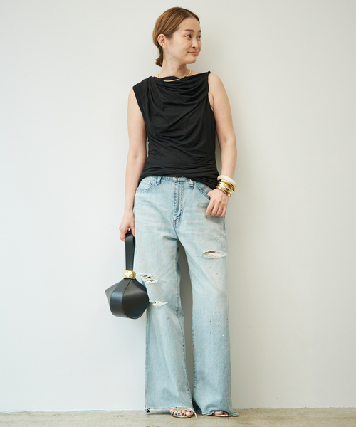 entire studios(エンタイアスタジオ)の「【ENTIRE STUDIOS / エンタイアスタジオ】 DRAPE TANK(Tシャツ/カットソー・レディース・ブラウン/ブラック・FREE)」の22枚目の写真
