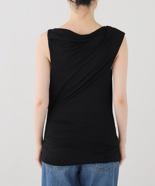 entire studios(エンタイアスタジオ)の「【ENTIRE STUDIOS / エンタイアスタジオ】 DRAPE TANK(Tシャツ/カットソー・レディース・ブラウン/ブラック・FREE)」の3枚目の写真