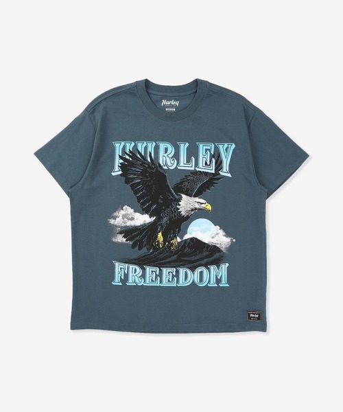 Hurley (ハーレー)の「【Hurley:ハーレー】ヘビーウェイトジャージーTシャツ FLIGHT SS(Tシャツ/カットソー・メンズ・ブルー・SMALL/MEDIUM/LARGE)」の1枚目の写真