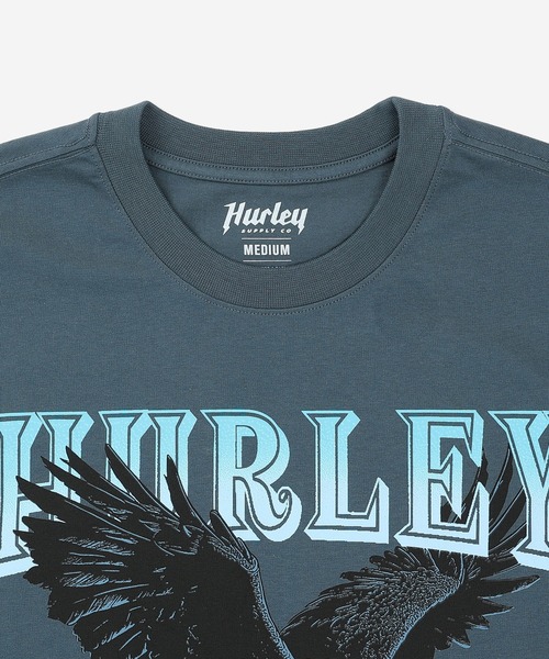 Hurley (ハーレー)の「【Hurley:ハーレー】ヘビーウェイトジャージーTシャツ FLIGHT SS(Tシャツ/カットソー・メンズ・ブルー・SMALL/MEDIUM/LARGE)」の3枚目の写真