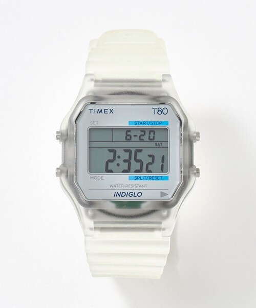 TIMEX（タイメックス）の「＜TIMEX＞T80 トランスルーセント 腕時計（デジタル腕時計・メンズ・その他1/ライトブルー・FREE）」の12枚目の写真
