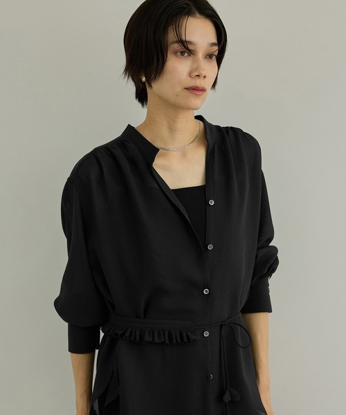 SALON adam et rope'（サロン アダム エ ロペ）の「マルチWAYフリルカラーブラウス（シャツ/ブラウス・レディース・オフホワイト/ブラウン/ブラック・FREE）」の3枚目の写真