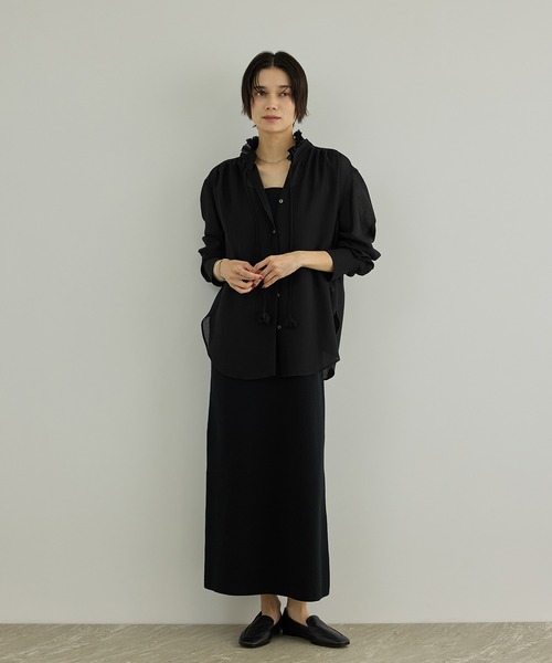 SALON adam et rope'（サロン アダム エ ロペ）の「マルチWAYフリルカラーブラウス（シャツ/ブラウス・レディース・オフホワイト/ブラウン/ブラック・FREE）」の8枚目の写真