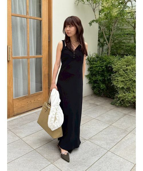 LILY BROWN（リリーブラウン）の「レイヤードレースアップカットワンピース（ワンピース・レディース・ライトブルー/ホワイト/ブラック・F）」の21枚目の写真