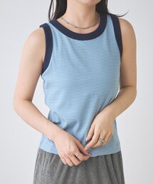 【一部店舗限定】B ボーダーカップ付きタンクトップ