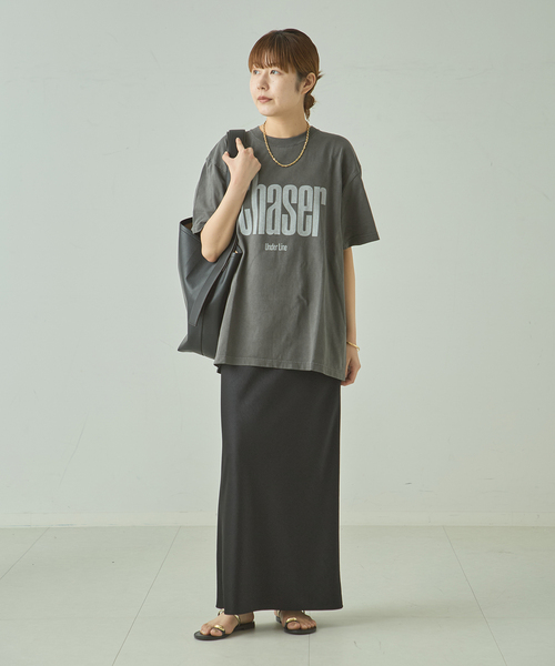 journal standard L'essage（ジャーナルスタンダードレサージュ）の「《追加2》サテンスカート（スカート・レディース・ブラック/アイボリー・38/36）」の19枚目の写真