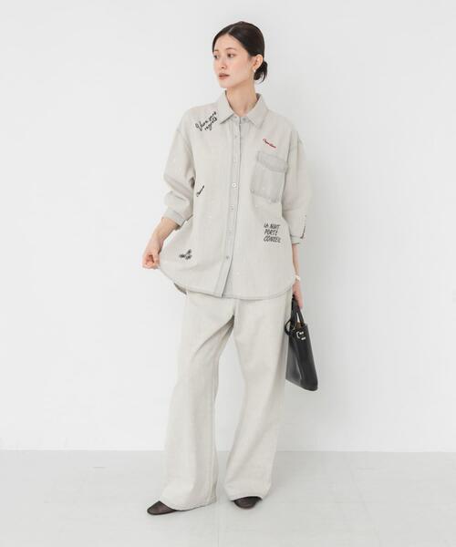 URBAN RESEARCH(アーバンリサーチ)の「『別注』PICCADILLY×URBAN RESEARCH 刺繍デニムシャツ(シャツ/ブラウス・レディース・ライトインディゴブルー/グレー系その他・FREE)」の16枚目の写真