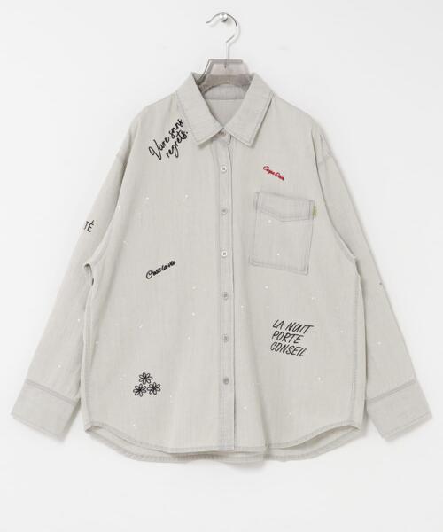 URBAN RESEARCH(アーバンリサーチ)の「『別注』PICCADILLY×URBAN RESEARCH 刺繍デニムシャツ(シャツ/ブラウス・レディース・ライトインディゴブルー/グレー系その他・FREE)」の18枚目の写真