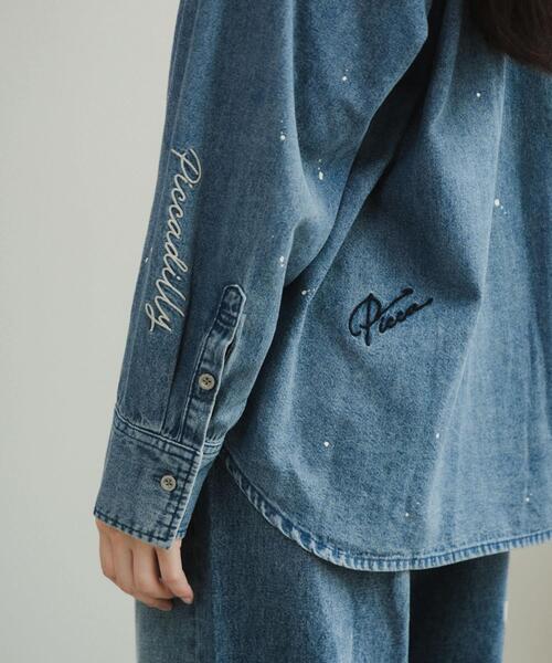 URBAN RESEARCH(アーバンリサーチ)の「『別注』PICCADILLY×URBAN RESEARCH 刺繍デニムシャツ(シャツ/ブラウス・レディース・ライトインディゴブルー/グレー系その他・FREE)」の20枚目の写真
