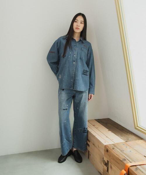 URBAN RESEARCH(アーバンリサーチ)の「『別注』PICCADILLY×URBAN RESEARCH 刺繍デニムシャツ(シャツ/ブラウス・レディース・ライトインディゴブルー/グレー系その他・FREE)」の22枚目の写真