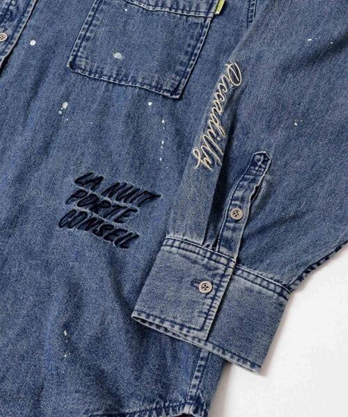 URBAN RESEARCH(アーバンリサーチ)の「『別注』PICCADILLY×URBAN RESEARCH 刺繍デニムシャツ(シャツ/ブラウス・レディース・ライトインディゴブルー/グレー系その他・FREE)」の6枚目の写真