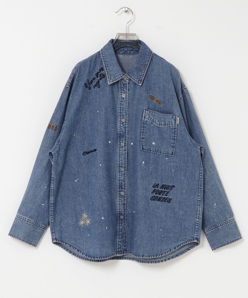 URBAN RESEARCH(アーバンリサーチ)の「『別注』PICCADILLY×URBAN RESEARCH 刺繍デニムシャツ(シャツ/ブラウス・レディース・ライトインディゴブルー/グレー系その他・FREE)」の10枚目の写真