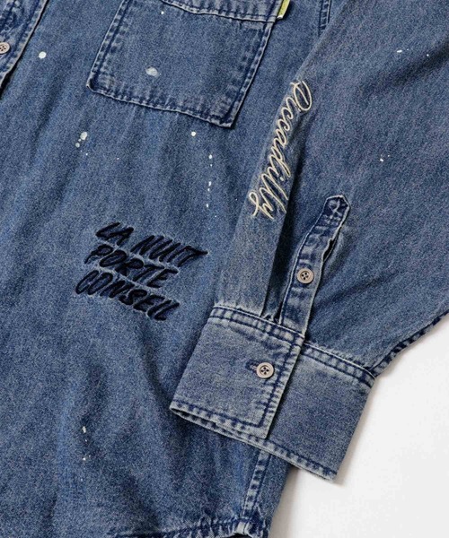 URBAN RESEARCH(アーバンリサーチ)の「『別注』PICCADILLY×URBAN RESEARCH 刺繍デニムシャツ(シャツ/ブラウス・レディース・ライトインディゴブルー/グレー系その他・FREE)」の12枚目の写真