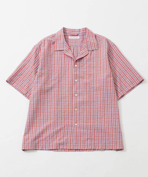 URBAN RESEARCH(アーバンリサーチ)の「MINI PLAID SHIRTS(シャツ/ブラウス・メンズ・ネイビー/ブルー/オレンジ・LARGE/MEDIUM)」の1枚目の写真
