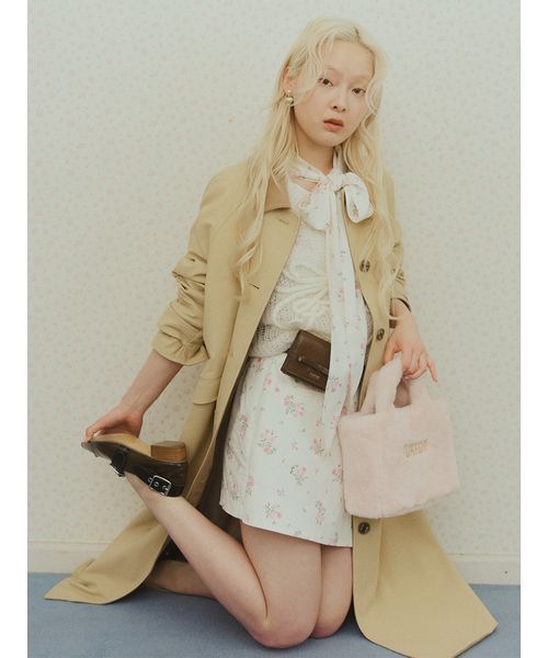 FURFUR(ファーファー)の「リボンロゴ刺繍セーター(ニット/セーター・レディース・グレー/ホワイト/サックスブルー・F)」の15枚目の写真
