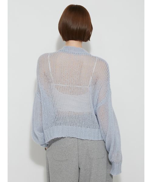 FURFUR(ファーファー)の「リボンロゴ刺繍セーター(ニット/セーター・レディース・グレー/ホワイト/サックスブルー・F)」の20枚目の写真