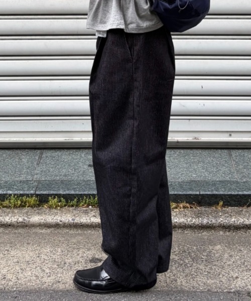 Chikashitsu +(チカシツプラス)の「【Chikashitsu +】stripe denim pants (2color) / 【チカシツプラス】ストライプデニムパンツ(デニムパンツ・メンズ・ブラック/ダークブルー・S)」の20枚目の写真