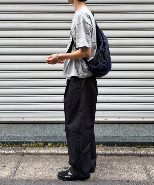 Chikashitsu +(チカシツプラス)の「【Chikashitsu +】stripe denim pants (2color) / 【チカシツプラス】ストライプデニムパンツ(デニムパンツ・メンズ・ブラック/ダークブルー・S)」の15枚目の写真