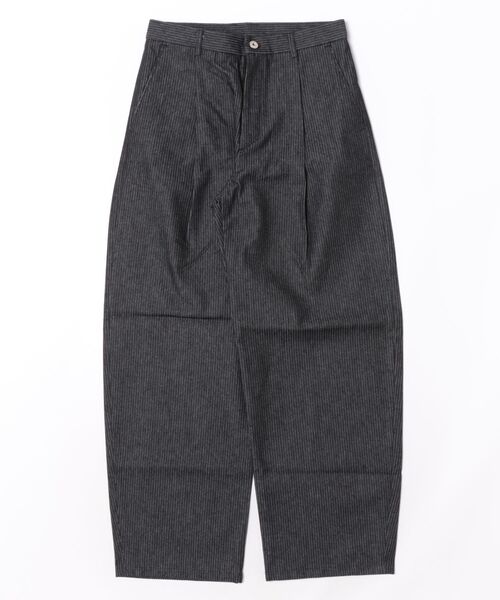 Chikashitsu +(チカシツプラス)の「【Chikashitsu +】stripe denim pants (2color) / 【チカシツプラス】ストライプデニムパンツ(デニムパンツ・メンズ・ブラック/ダークブルー・S)」の20枚目の写真