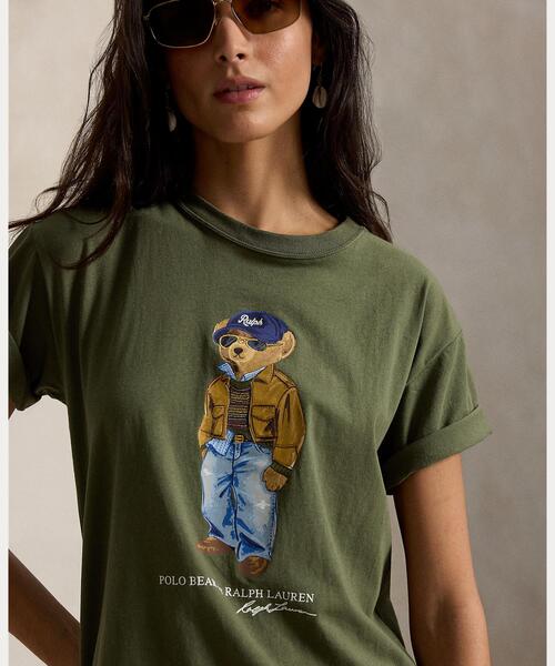 POLO RALPH LAUREN(ポロ ラルフ ローレン)の「Polo ベア コットン ジャージー Tシャツ(Tシャツ/カットソー・レディース・グリーン・S/M/XS)」の4枚目の写真